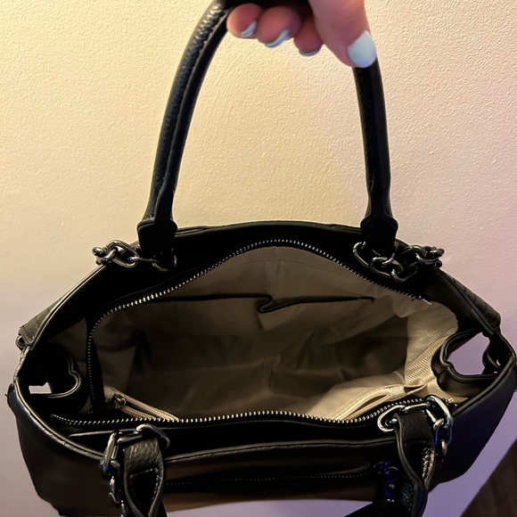 Crocodile Embossed Handbag, Women's Faux Leather Satchel Purse - Picture 4 of 4